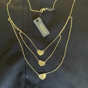 14 kt Italian yellow gold hearts 💕 necklace New 🆕